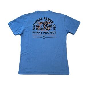 Parks Project National Parks USA Short Sleeve Tee in Blue, size Large